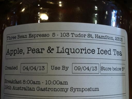 Recipe: Iced Tea - Pear, Apple & Liquorice, finished dish.